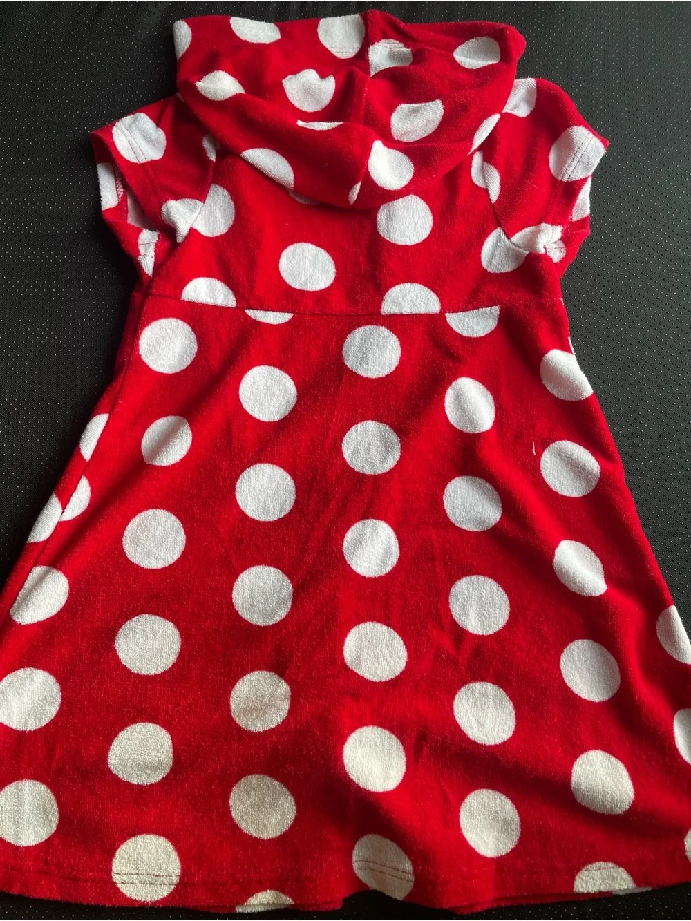 Disney Red and White Polka Dot Minnie Hooded Dress